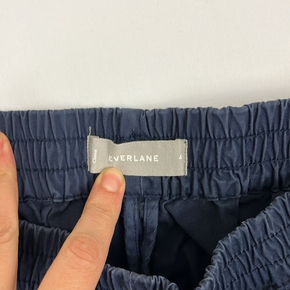 Everlane Navy Cotton-Modal Elastic Waist Pants - Picture 6 of 7
